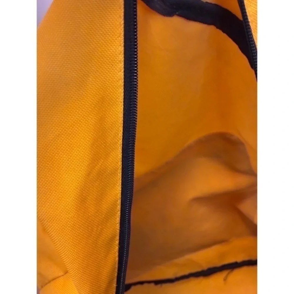 Est 2017 Mustard Yellow Canvas Backpack School Travel Bag